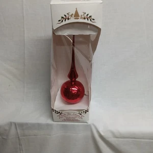 Vintage Krebs LAUSCHA Germany rot MERKUR GLAS Baum TOPP - Bild 1 von 5