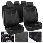 5 Seats Universal Full Set Car Seat Covers Front Rear Chair Headrest Protectors