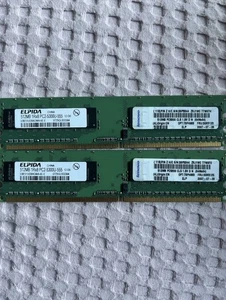 Elpida EBE51UD8AGWA-6E-E 1GB(2*512MB) Arbeitsspeicher - Bild 1 von 1