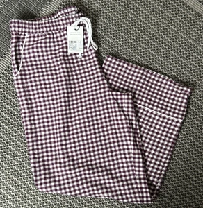 Nobody's Child Ladies Brushed Cotton Gingham Pyjama Trousers Size Large Wide Leg - Picture 1 of 8