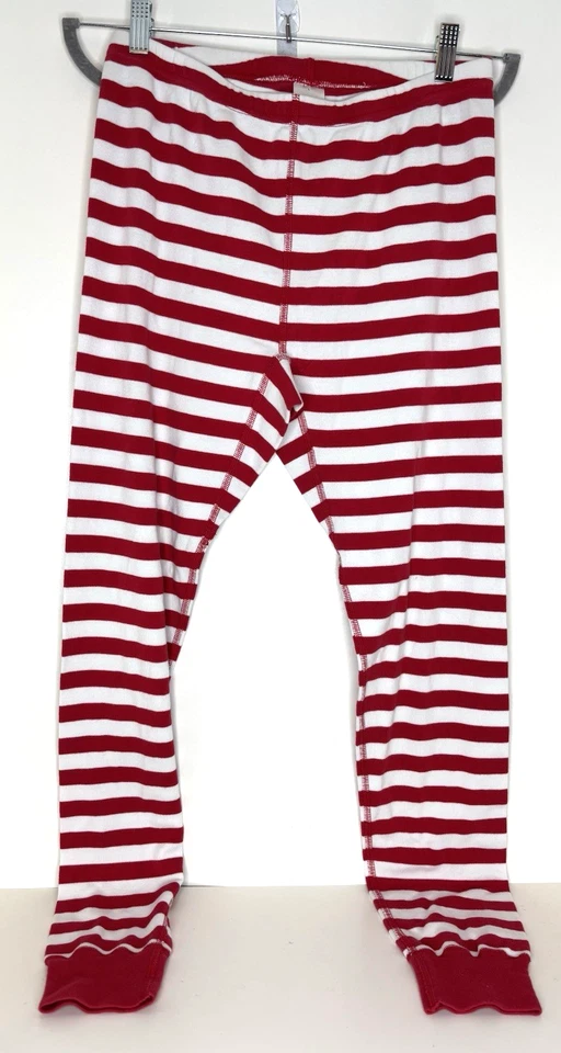 Hanna Andersson Adult Large L Pajamas Long Johns Pants Christmas Red Stripes - Image 1 of 3