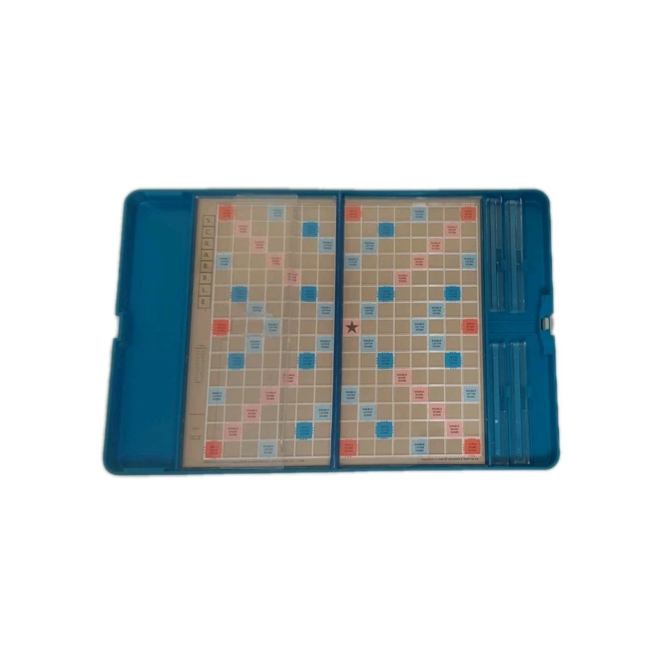 DE COLECCIÓN MARCA SCRABBLE CRUCIGRAMA JUEGO EDICIÓN DE VIAJE #52 S&R PORTÁTIL PLIEGUE LEER Foto 1 de 4