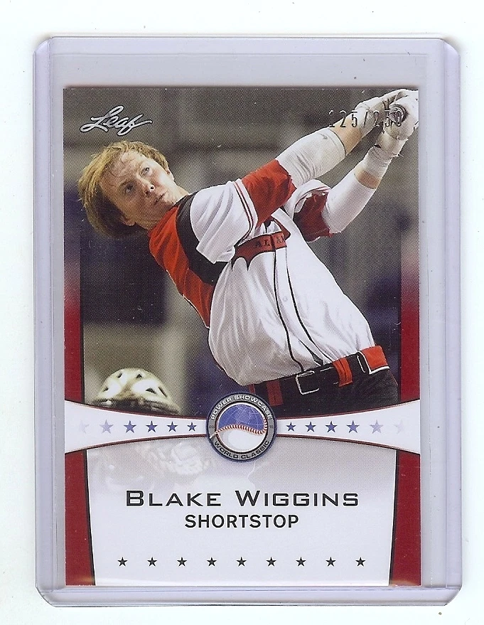BLAKE WIGGINS 2013 Leaf *POWER SHOWCASE* Ruby Version #d Card RC xx/250 - Image 1 of 1