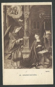 Estampa antigua de la Anunciacion andachtsbild santino holy card santini - Imagen 1 de 1