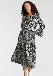Vestido jersey con volantes de Boysen's, blanco y negro. ¡NUEVO! VENTA % % % % - Imagen 1 de 5