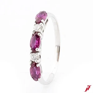 Anillo 14K Wrißgold Rubí Aprox. 0,50ct Brillantes 0,06ct - Valor - Imagen 1 de 2