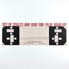 Set of Scales and Grid for Film Make-up | Monotype Corporation trade leaflet