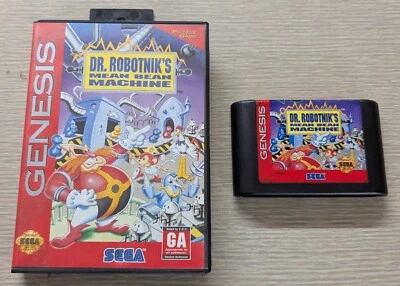 1993 Sega Genesis Dr. Robotnik's Mean Bean Machine *NO MANUAL* - Image 1 of 4