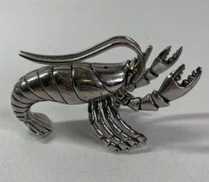 Mud Pie 4.5” Crome Plated Lobster Pepper Shaker Only - Picture 1 of 4