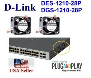 2x New Replacement Fans for D-Link DES-1210-28P DGS-1210-28P - Picture 1 of 5