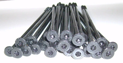 Lote 25 tornillos caseros de troncos de 12" Spax XTM madera cabeza de panqueque recubierta acero madera T-Star Foto 1 de 3