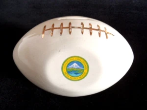 orig. 1960's University of Oregon Ducks **FOOTBALL BANK** Ceramic Still Bank - Picture 1 of 5