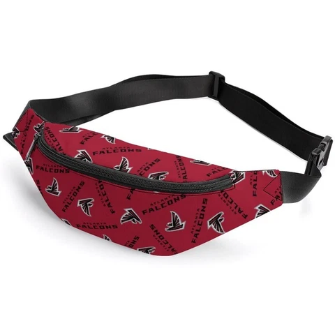 Atlanta Falcons Fans Full Belt Bag Cycling Waist Bag Adjustable Zipper Bag Cover