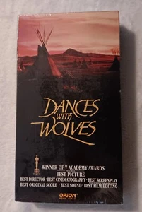 Dances With Wolves Kevin Costner Home Video VHS Vintage 1991 NEW Sealed Western - Picture 1 of 4