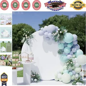 Durable 7.2ft Round Polyester Backdrop Cover - Ideal for Parties & Weddings - Picture 1 of 8