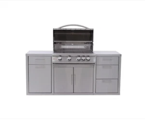 Blaze Kitchen Island with Stainless Steel Premium LTE BBQ Grill - Picture 1 of 11
