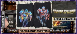 Transformers Rise of The Beast Optimus Primal & Optimus Prime Mens XL T Shirts - Picture 1 of 19