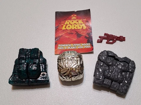 ROCK LORDS Figure LOT Nuggit Granite Sticks & Stones 1985-1986 Tonka Cover