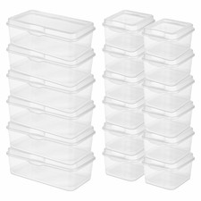 New listing
Sterilite Large Storage Container, Clear (6 Pack) + Small Latching Box (12 Pack)