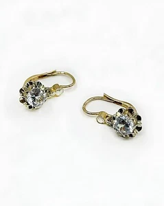 Boucles d'oreilles dormeuse or 18k 2.41grs Oz - Bijoux occasion - Picture 1 of 2