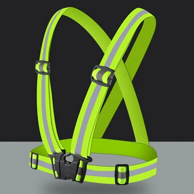 Warnweste Fahrrad Motorrad Reflektor Sicherheitsweste Sport Leuchtweste Weste - Bild 1 von 4