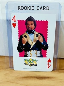 Million Dollar Man 1991 Wrestling Playing Card 4 Of Hearts Rare WWE WWF NM - Picture 1 of 2