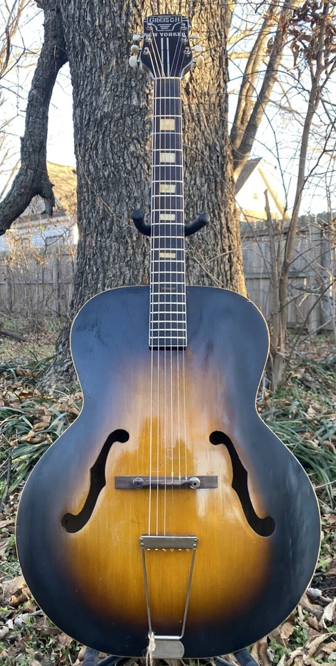 Guitarra Archtop Gretsch New Yorker Era Segunda Guerra Mundial Foto 1 de 4