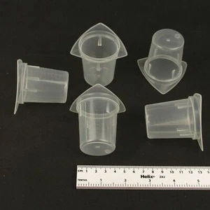 50ml Tricorn measuring beaker x 5 polypropylene autoclavable laboratory - Picture 1 of 1