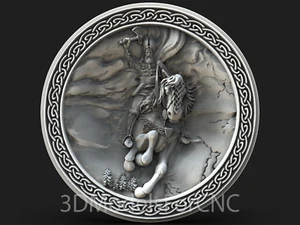 3D Model STL File for CNC Router Laser & 3D Printer Slavic God of Sky Perun 4 - Picture 1 of 1
