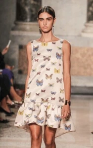 BLUGIRL BLUMARINE Butterflies Art Dress - IT 42 - Picture 1 of 17
