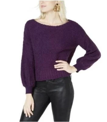 Suéter Pullover Bar III Púrpura Manga Bishop Talla L NUEVO NUEVO CON ETIQUETAS 219 Foto 1 de 2