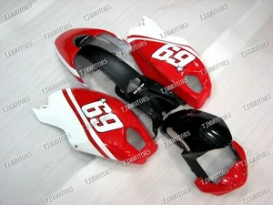 For Ducati Monster1100/796/696 White Red ABS Injection Mold Bodywork Fairing Kit - Picture 1 of 5