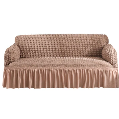 1/2/3/4 Seater Elastic Sofa Covers 3D Bubble Lattice Couch Loveseat Slipcover  - Image 1 of 4