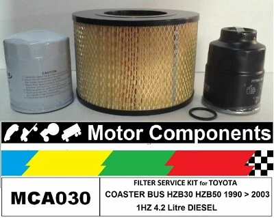 FILTER KIT for TOYOTA COASTER HZB30 HZB50 1HZ 4.2L DIESEL 1990>2003 - image 1 of 2