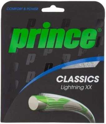 PRINCE CLASSICS LIGHTNING XX TENNIS RACKET STRING, 16 GAUGE, 40 FT, TRANSPARENT