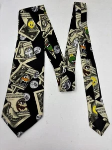 Corbata de manía Looney Tunes 57 1/2 pulgadas x 4 pulgadas para hombre corbata de cuello insectos piolín lucas - Imagen 1 de 7