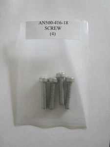 AN500-416-18 Fillister Screw 1/4-20 x 1-1/8 Slotted Steel - Lot of 4 - Picture 1 of 4