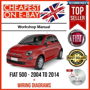 FIAT 500 2004 - 2014 Workshop Service Repair Manual + WIRING DIAGRAMS On CD - Picture 1 of 1