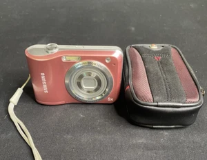 Samsung ES28 12.0MP Digital Camera Metallic Pink Inc Purse BROKEN parts only - Picture 1 of 12