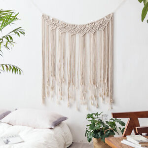 Macrame Wall Hanging Cotton Handmade Woven Tapestry Boho Wedding Art Home Decor