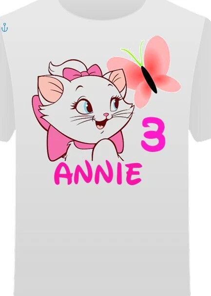 Girls personalised MARIEBirthday t shirt Freepost 100% cotton,Ages 3 to 10, - Image 1 of 1