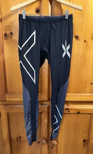 2XU Running Compression Tights Men's M MT Tall Training Triathlon Pants Black - Picture 1 of 13