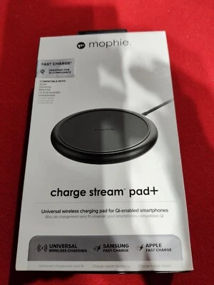 Charge Stream Pad+ For Qi-Enabled Smartphones - Black  - 10W - Image 1 of 4