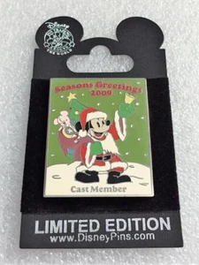 Disney Seasons Greetings 2009 Mickey Mouse Cast Member LE 1750 Pin - Picture 1 of 1