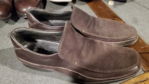 Adam Derrick TO BOOT NEW YORK 1371 italienische braune Leder-Loafer Größe 8 - Bild 1 von 8