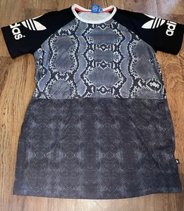 RARE ADIDAS RITA ORA PYTHON T SHIRT DRESS Women's MEDIUM - Picture 1 of 5