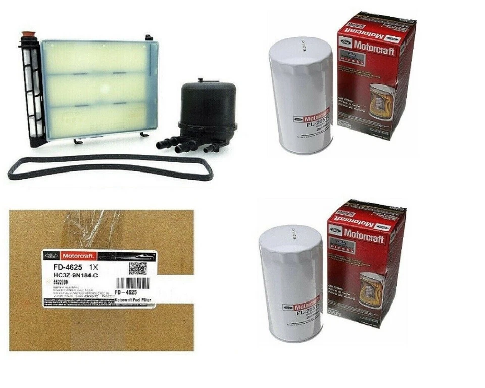 福特 6.7 6.7 升 POWERSTROKE DIESEL MOTORCRAFT 原始设备制造商油和燃料过滤器套件 2 油 FL — 第 1/1 张图片