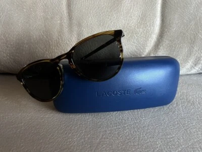 Nuevas gafas de sol unisex Lacoste L708S 210 marrón mármol/verde sombreado 50-18-140 Foto 1 de 4