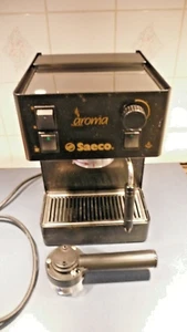 Vtg SAECO ITALY SIN 015 Black Metal Espresso Machine 2005 950 watt - Picture 1 of 8