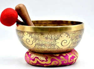 9 Inches Buddha Shakti Singing Bowls - Tibetan Singing Bowl - Sound Healing - Picture 1 of 4